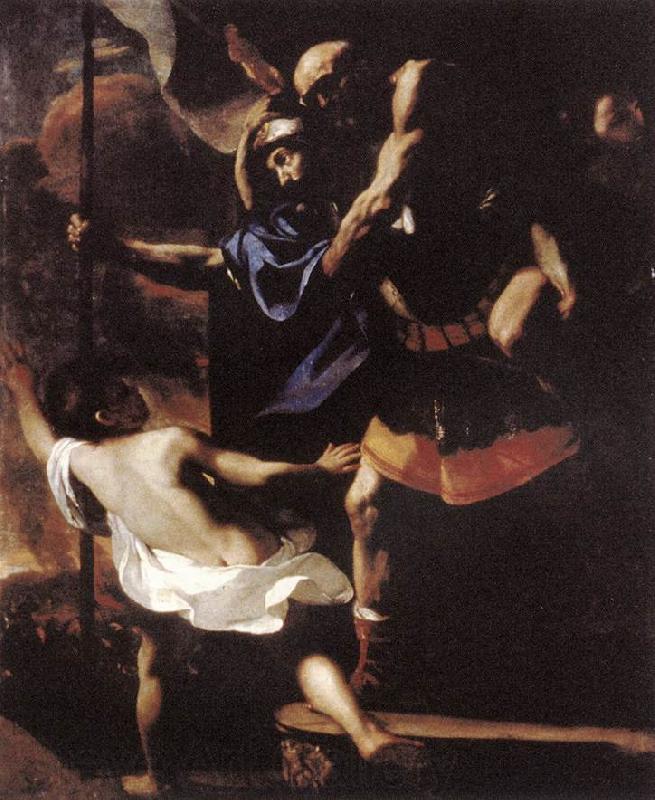 PRETI, Mattia Aeneas, Anchises and Ascanius Fleeing Troy a Norge oil painting art